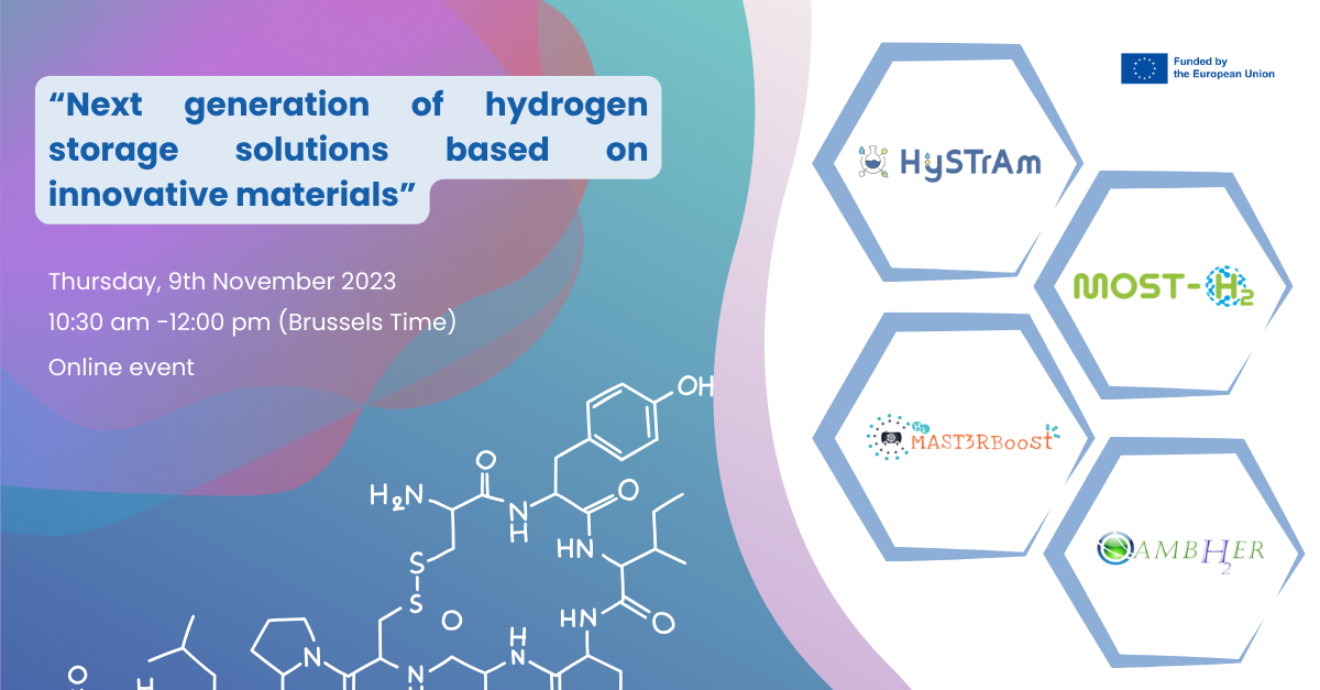 Joint webinar: “Next generation of hydrogen storage solutions based on innovative materials”